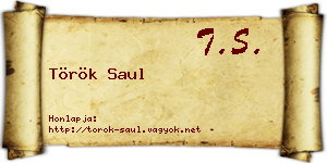 Török Saul névjegykártya
